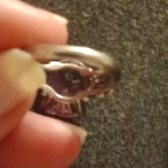 Vintage 925 Amethyst Ring From Nevada Jewelry Co. Size 7.75 - Picture 4 of 4